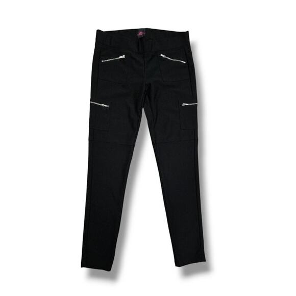 2B Bebe Women’s Black Zippered Pocket Skinny Pants Y2K Style – Size Small - Picture 1 of 10